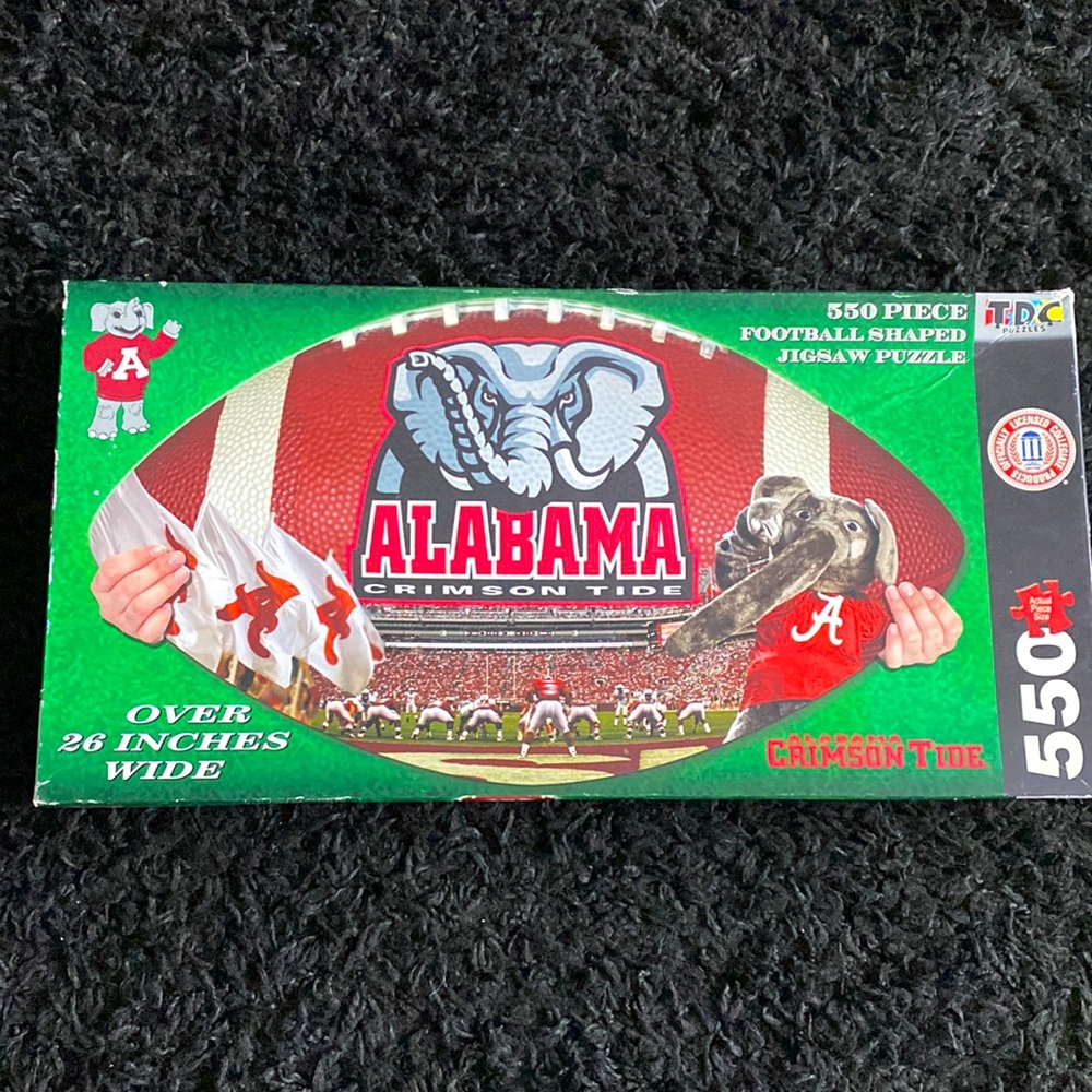 Alabama- football shaped puzzle -New! Never opened